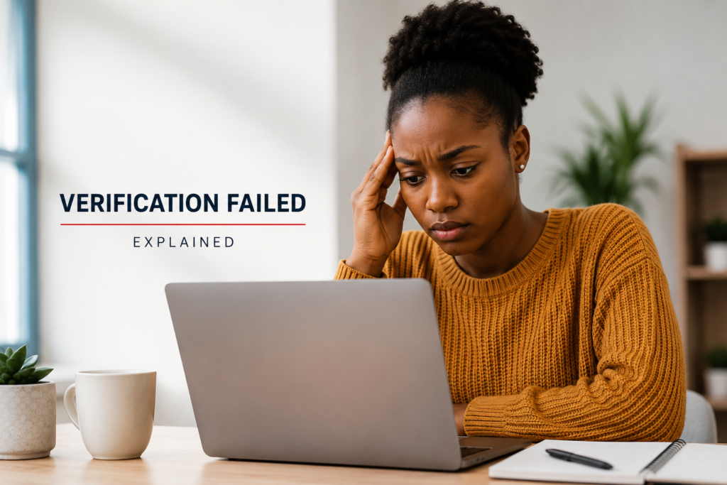 NSFAS Verification Failed
